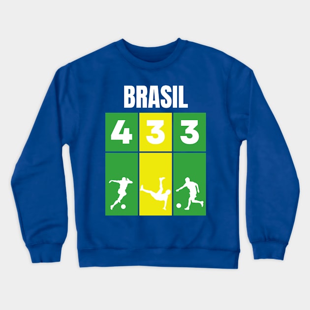 SCNT002 - Brasil formation Crewneck Sweatshirt by Tee Vibes Co.